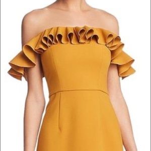 French Connection Whisper Off the Shoulder Dress